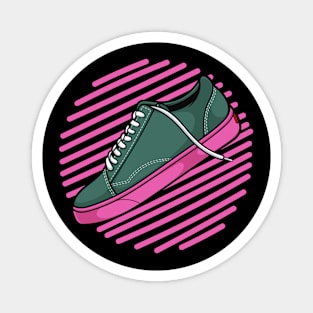 Golf Green Pink Skate Sneaker Magnet